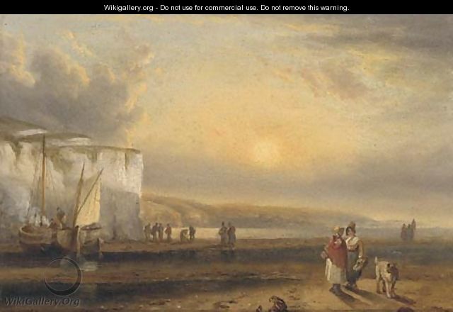 Gossiping on the foreshore on the Devonshire coast - Thomas Luny