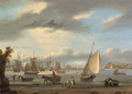 A view of Teignmouth, Devon with shipping and fisherfolk - Thomas Luny