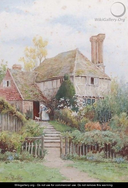 A Sussex cottage - Thomas Nicholson Tyndale