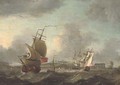 Warships jostling in the Channel off Dover - Thomas Mellish