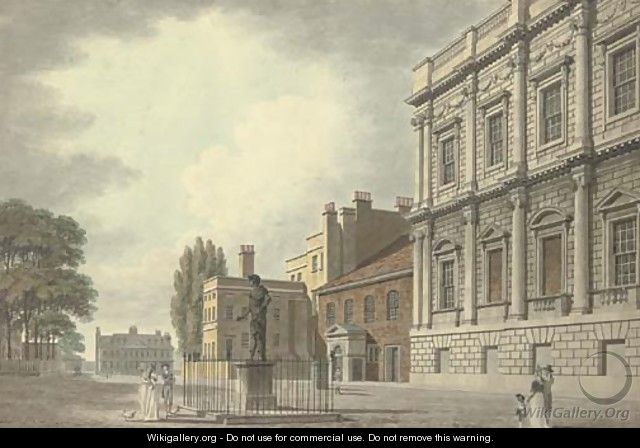 The Banqueting House and the Privy Garden, Whitehall, London - Thomas Malton, Jnr.