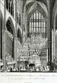 View of the Orchestra and Performers in Westminster Abbey, during the Commemoration of Handel - Edward Francis Burney