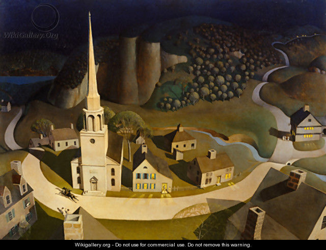 The Midnight Ride of Paul Revere 2 - Grant Wood