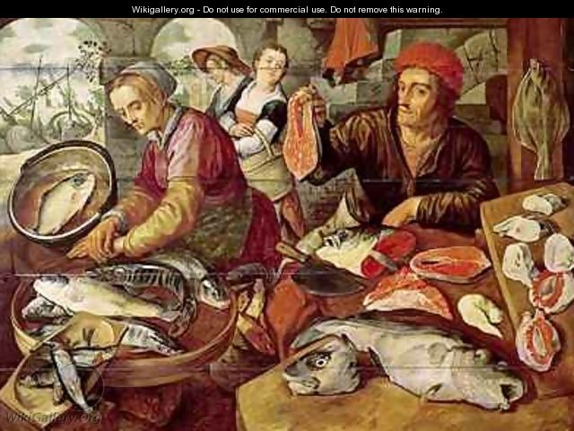 The Fish Market 2 - Joachim Bueckelaer