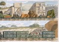 A Train of Wagons and a Train of Cattle - Thomas Talbot Bury