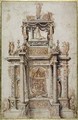 Design for a Funerary Monument for Gaston de Foix, Duke of Nemours 1489-1512 - Agostino, called il Bambaia Busti