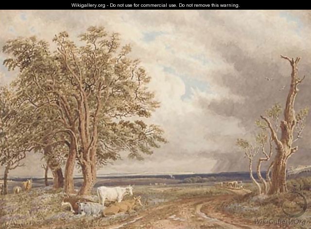 Near Minstead, New Forest, Hampshire, looking towards the Isle of Wight - William (Turner of Oxford) Turner