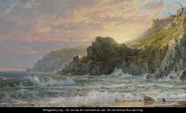 Sunset on a Rocky Coast - William Trost Richards