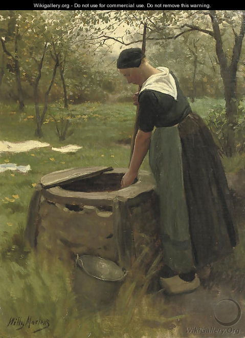 Fetching water from the well - Willy Martens