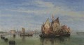 Fishing boats on the lagoon, Venice - William Wyld