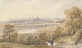 Carlisle from the road to Richerby, Cumbria - William Westall