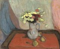 Vase de fleurs avec trois pommes - Wladyslaw Slewinski