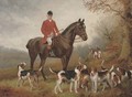 A gentleman with his hunter and hounds - Wilson Hepple