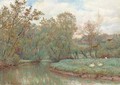 The bend of the stream - Wilmot, R.W.S. Pilsbury