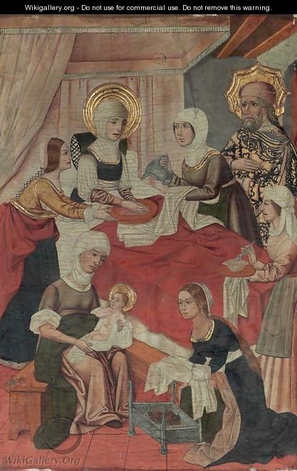 The Birth of the Virgin - (after) Miguel Ximenez Active Saragossa