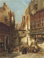 A street in the Jews Quarter, Amsterdam - William Raymond Dommersen