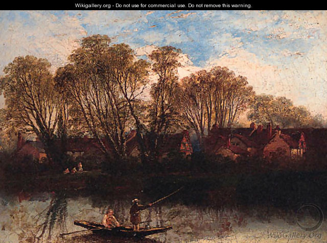 Fishing on a tranquil River - William Pitt