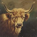 The head of a Highland cow - William Perring Hollyer