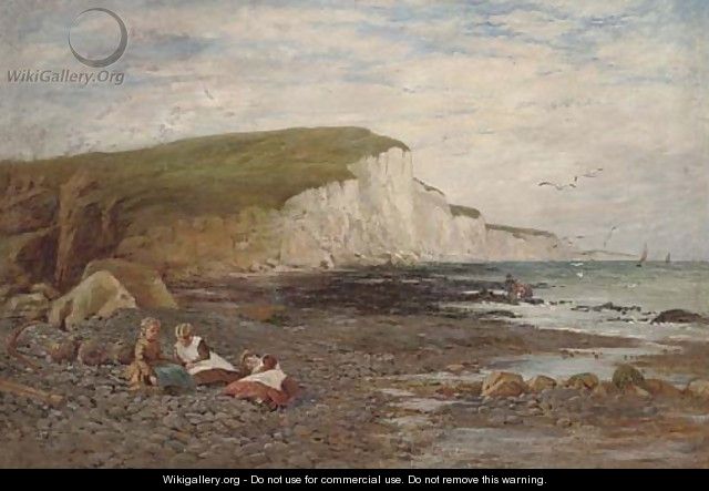 Children on the beach - William Samuel Jay