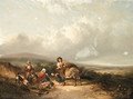 The gypsy encampment near Honiton, Devonshire - William Shayer, Snr