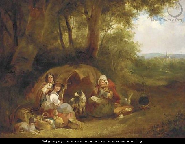 The gypsy encampment 3 - William Joseph Shayer
