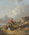Fisherfolk On The Beach 3 - William Joseph Shayer