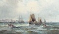 Shipping in the Channel off the south coast - William A. Thornley or Thornbery