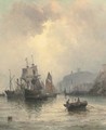 Congestion at the harbour mouth, Whitby - William A. Thornley or Thornbery