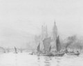 The Houses of Parliament from the Thames - William Lionel Wyllie