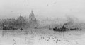 St. Paul's Cathedral from the Thames 2 - William Lionel Wyllie