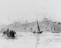 Fishing boats on the Bosphorous, Constantinople - William Lionel Wyllie