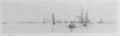 Battleships in Portsmouth Harbour - William Lionel Wyllie