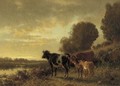 Sunset with Cows - William M. Hart