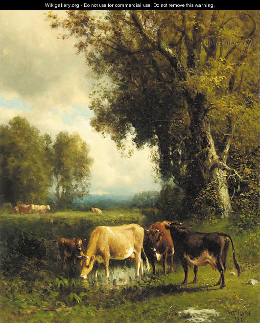 Cows in the Meadow - William M. Hart
