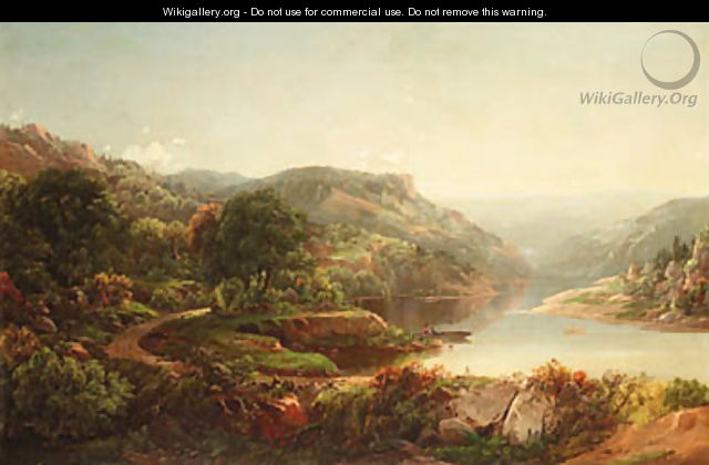 Boating on a Mountain River 2 - William Louis Sonntag