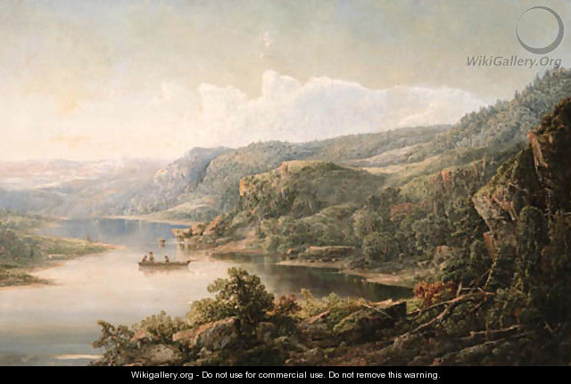 Fishing the River - William Louis Sonntag