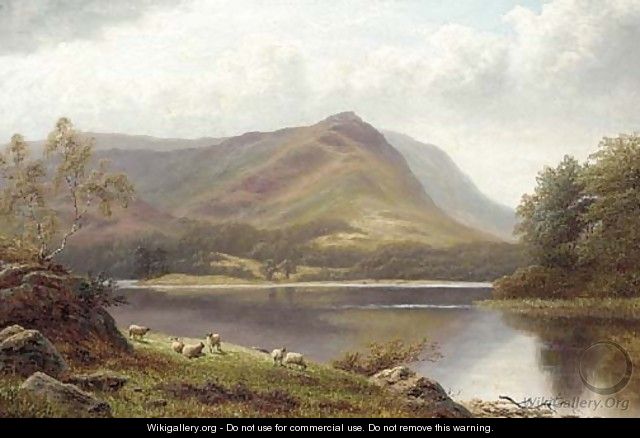 Grasmere Lake from Loughrigg, Westmoreland - William Mellor
