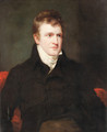 Portrait of a gentleman, half-length, wearing a brown jacket - William Owen