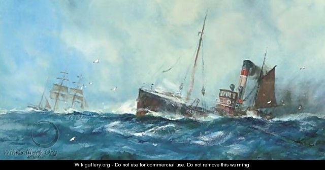 North Sea ships - William Minshall Birchall