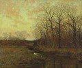 Autumn River Landscape - William Merritt Post