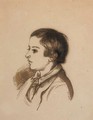 Portrait of Arthur Henry Giles, aged twelve, bust-length - William Holman Hunt