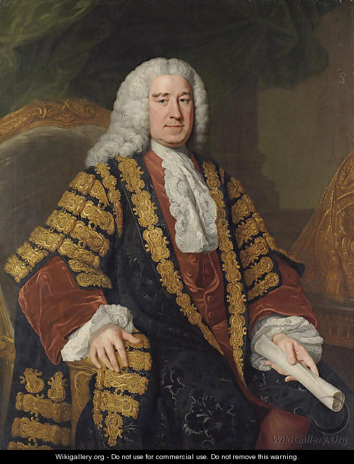 Portrait of Henry Pelham (1694-1754) - William Hoare Of Bath