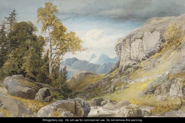 A Welsh mountain stream - William Hull