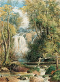 A forest waterfall, Swallow Falls, Lake District, Cumbria - William Hull