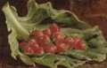 Strawberries on a leaf - William Hughes