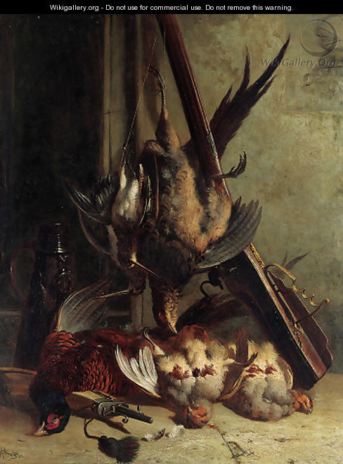 Still life with pheasants - William Hughes