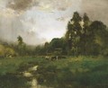 Cows Grazing in a Meadow - William Keith