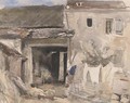 Study of farm buildings - William James Muller