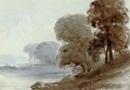 Trees on the water's edge - William Leighton Leitch