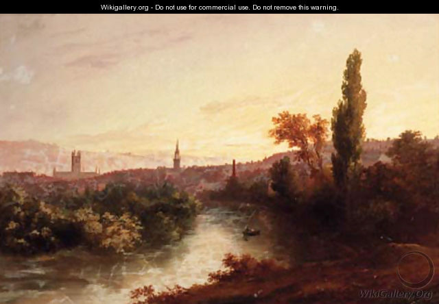 Bath from the River Avon - William Gill